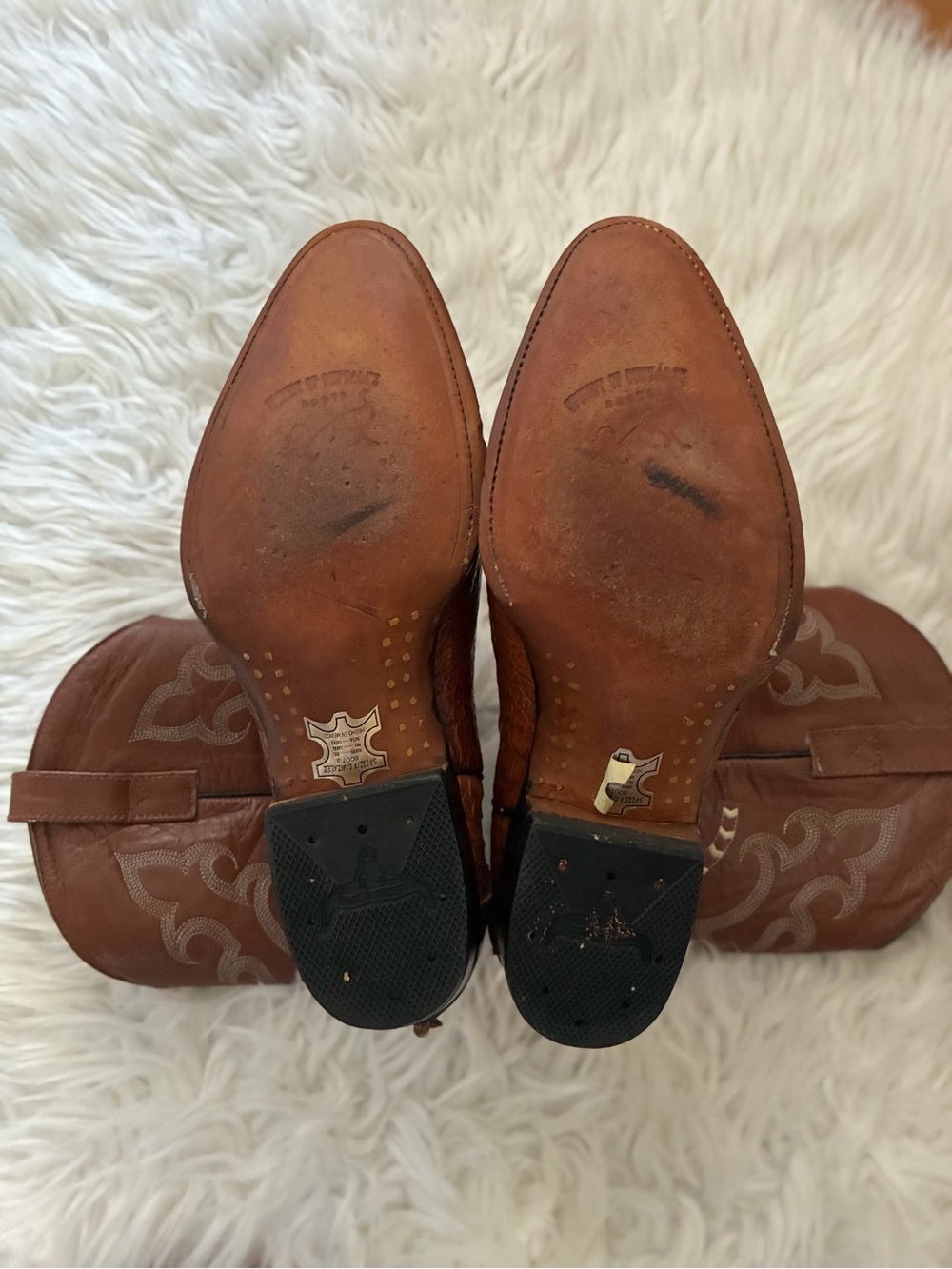 Leather Western BOOTS. Size 10. - Picture 4 of 9